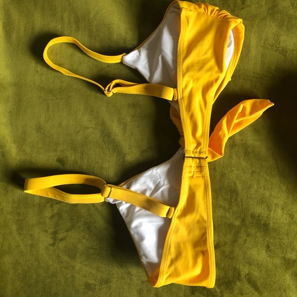 GOLD HIGH WAIST BIKINI - Picture 4 of 7